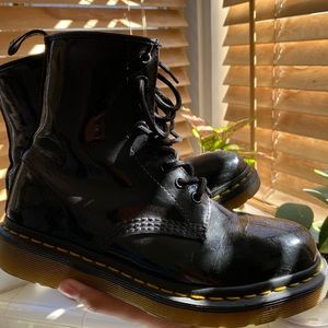 Black Doc Martens (Shiny) 1460W